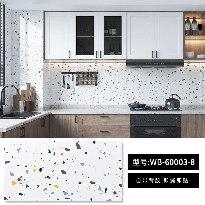 30X60CM SXP marble wood grain wall skirt entrance hall living room kitchen aluminum mold self-adhesive waterproof