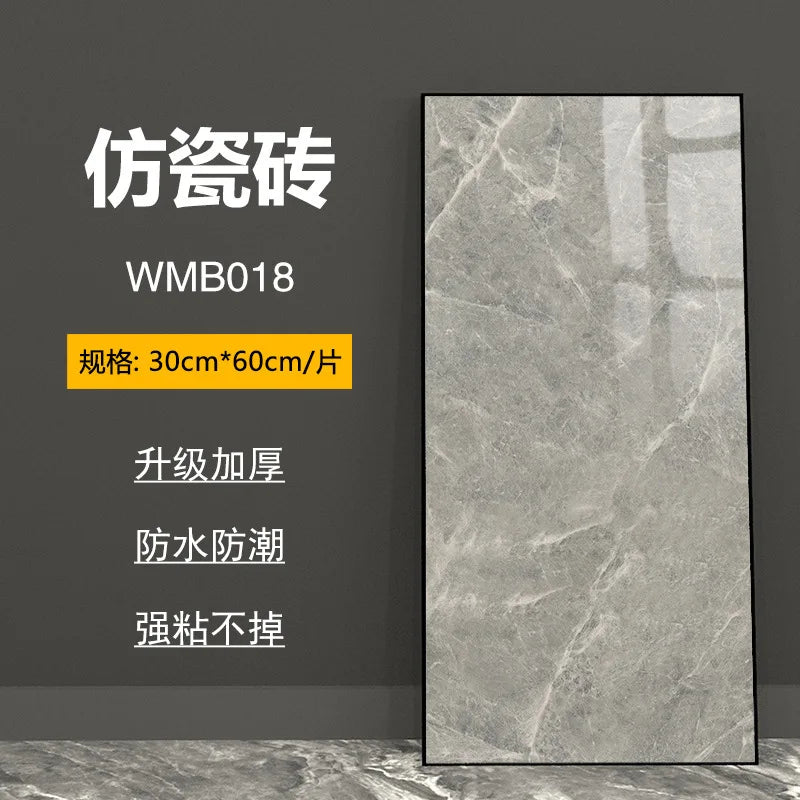 bathroom living room bedroom waterproof marbre self adhesive Imitation tegel wall stickers kitchen cabinets oil proof sticker