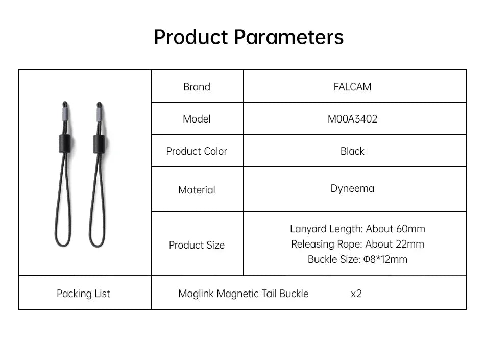 Khóa Đuôi Nam Châm FALCAM Maglink M00A3402 Cho Máy Ảnh