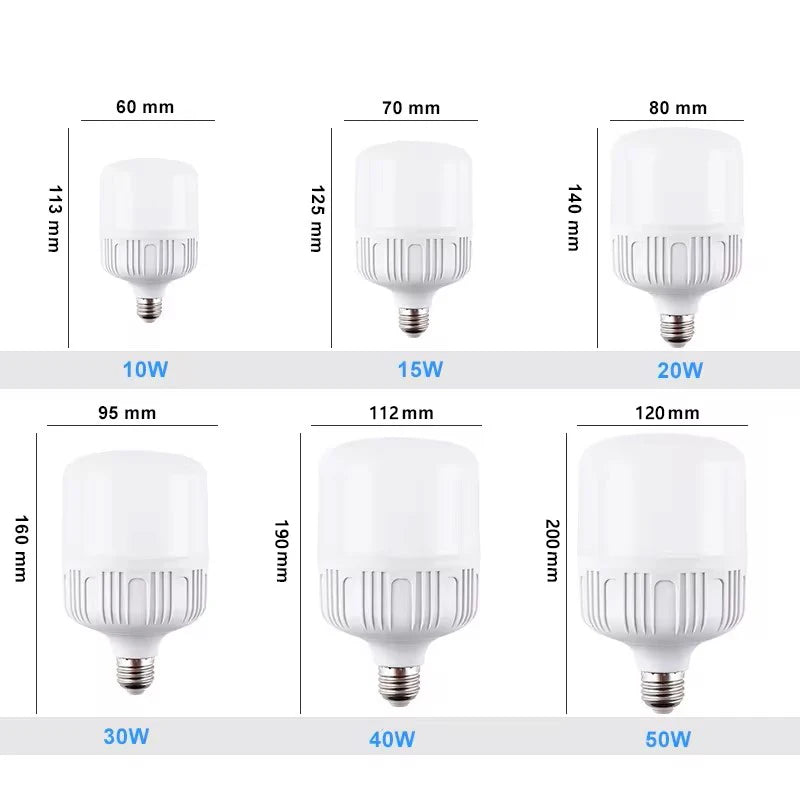 Bóng Đèn LED E27 Tiết Kiệm, Bảo Vệ Mắt 50-15W