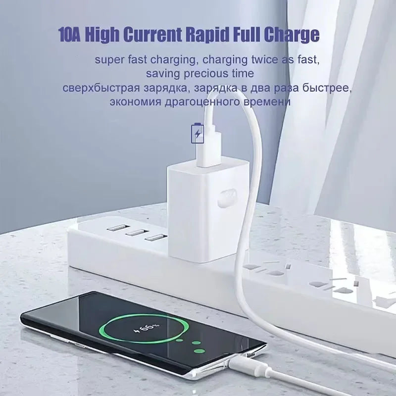 Set of 3 Super Durable 100W USB Type C Fast Charging Cables