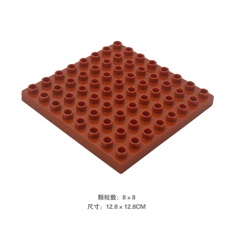 8*8 Dots Creative Large Particle Double Floors Building Blocks Base Plate DIY Bricks Baseplate Toys For Kids Christmas Gift