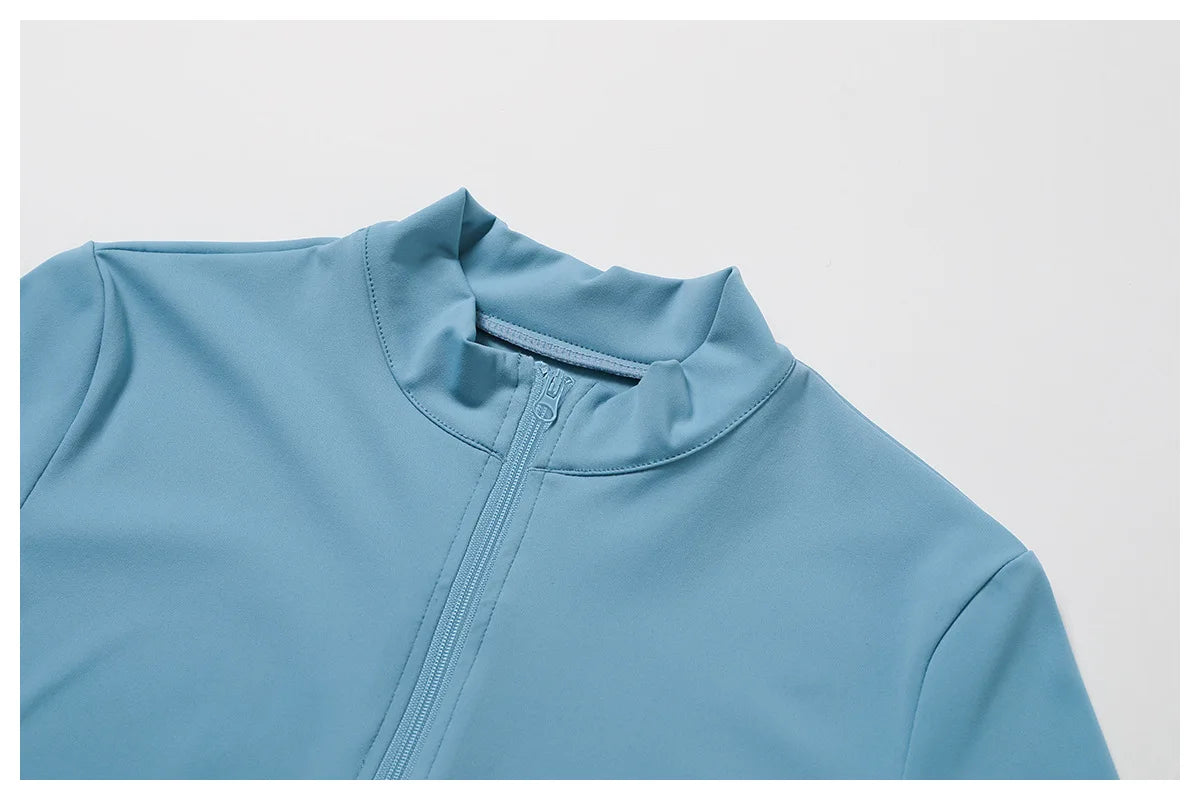 Áo Thun Nữ Dài Tay Tập Gym Yoga Chạy Bộ Thể Thao