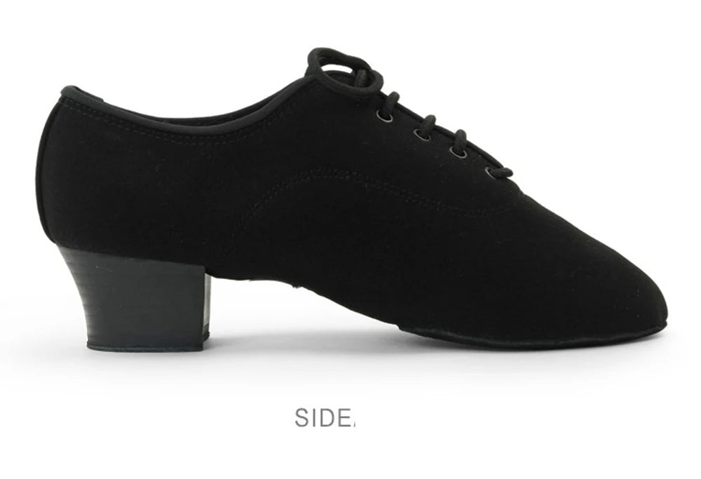 Men's Latin Dance Shoes Canvas Soft Sole 4.5cm