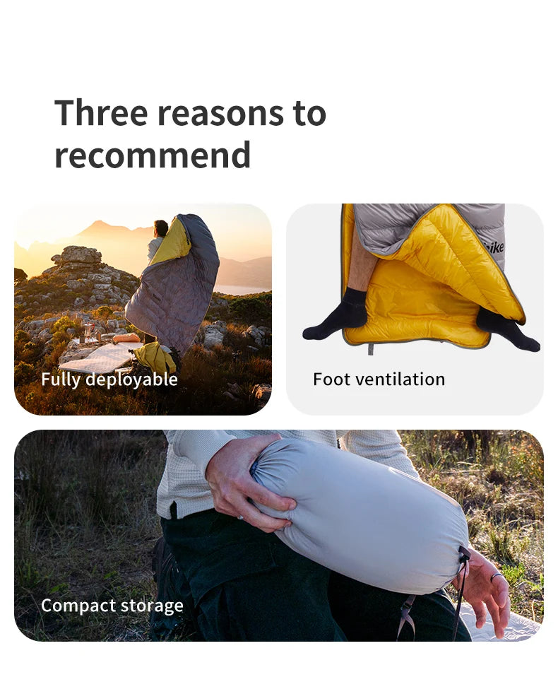 Naturehike CW700 Ultralight Duck Down Sleeping Bag 650FP