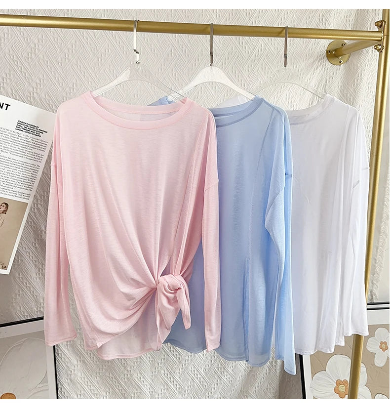 Áo Thể Thao Nữ Tập Gym Yoga Hè Tay Ngắn/Dài Năng Động - Daisan Mart