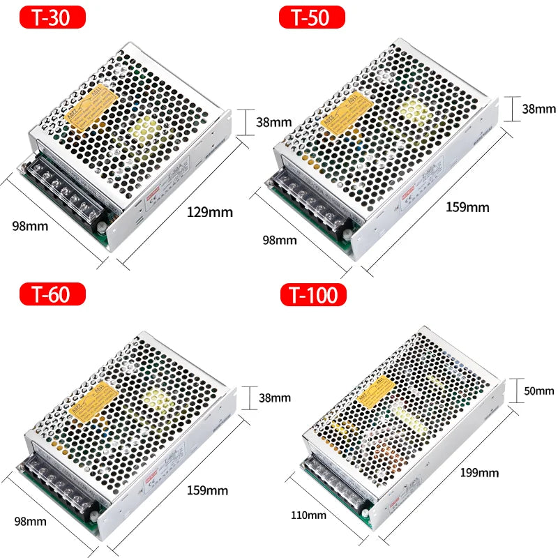 Nguồn Tổ Ong 3 Kênh AC/DC 5V 12V 24V SMPS Chuyên Dụng