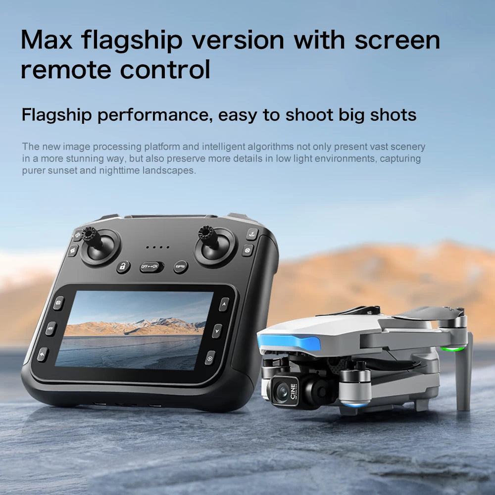 2025 S-X1 Mini Drone with Large Screen 3-Axis Gimbal Anti-Shake 5G GPS HD EIS Cameras Brushless Aerial Drone RC Quadcopters Toys