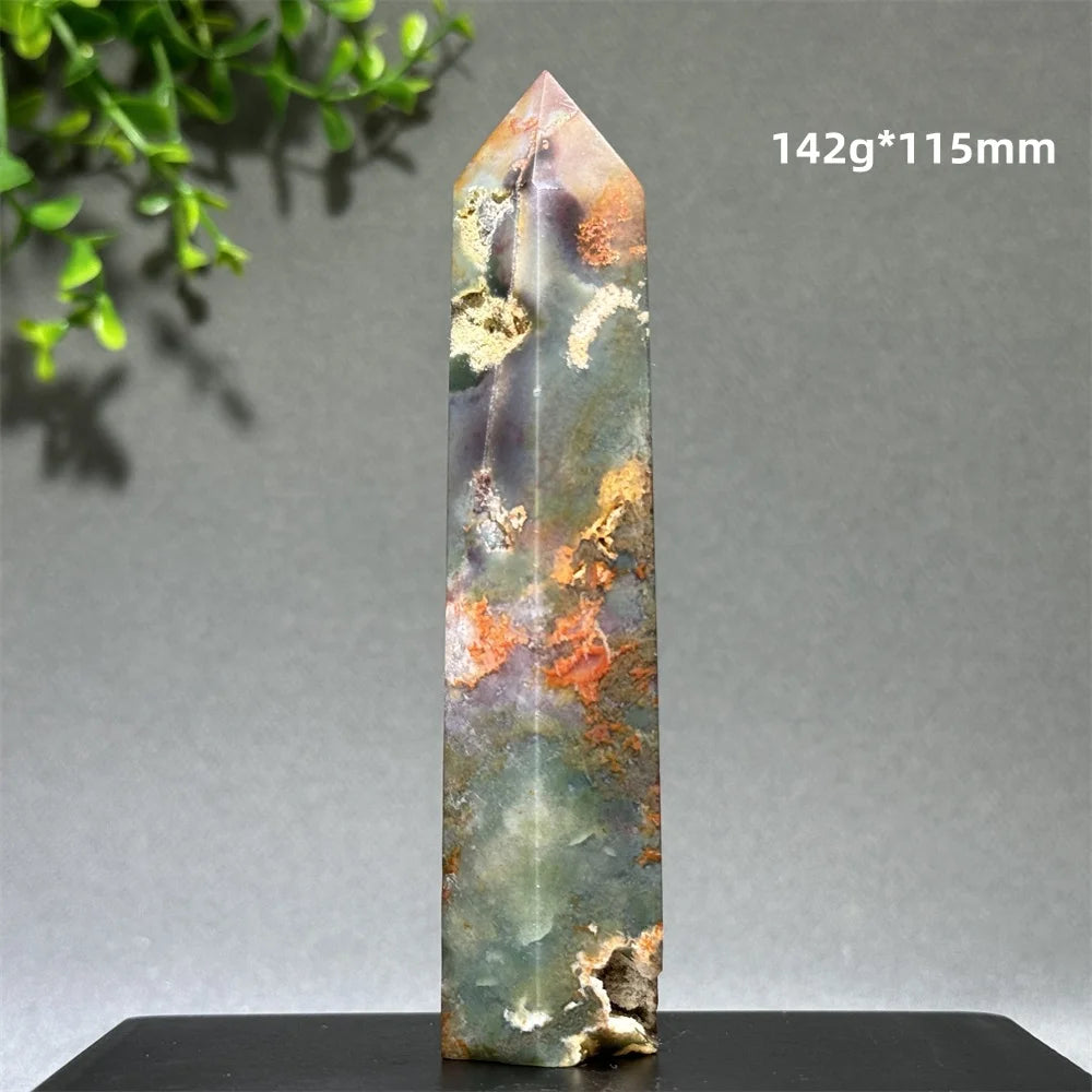 Đũa Thạch Anh Rêu Tự Nhiên - Thiền Định & Trang Trí Nhà