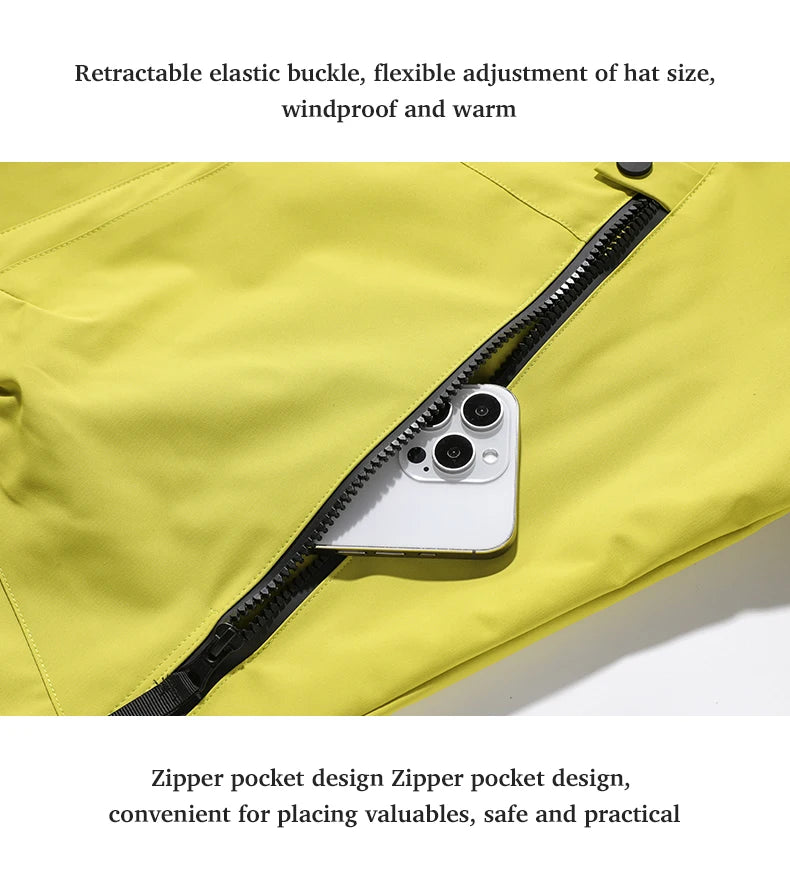 JNLN Men's and Women's Windproof Waterproof Outdoor Jacket