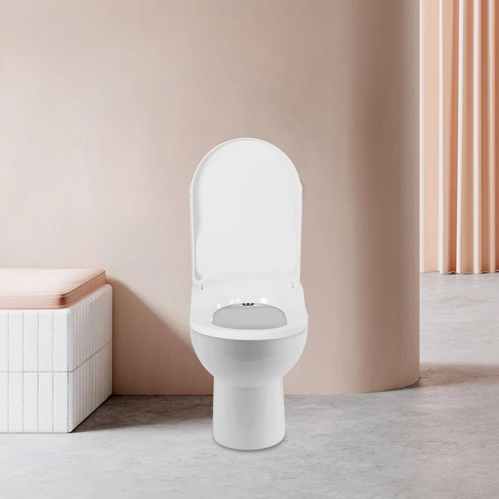 Non-Electric Bidet Toilet Seat White Dual Nozzle System - Bidet with Easy Installation Fits Elongated Toilets - Daisan Mart