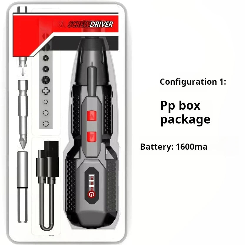4. 2v electric screwdriver with three speed adjustment and lighting lamp. Strong straight handle. 3. 6v electric screwdriver