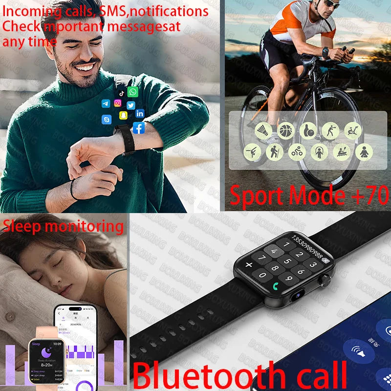 Smartwatch 2025 Photography, BT Calling, Multi-Sport