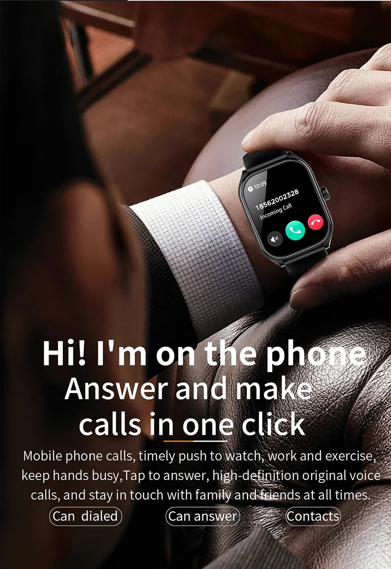 Đồng Hồ Thông Minh AMOLED 2.01'' Chống Nước IP68 Nam