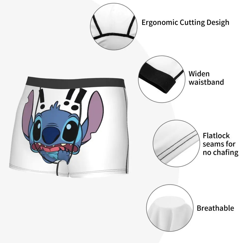 Quần Sịp Nam Lilo Stitch Thoải Mái Phong Cách Anime