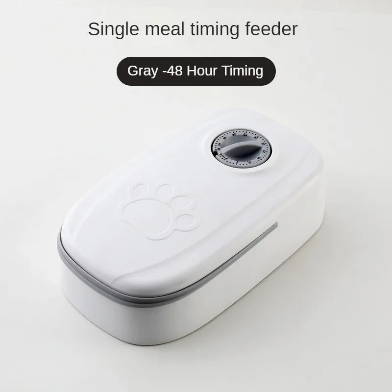 Pet Bowl Smart Timed Cat Feeder Quantitative Wet and Dry Food Single Meal Separation Home Use Automatic Feeding for Dogs & Cats - Daisan Mart