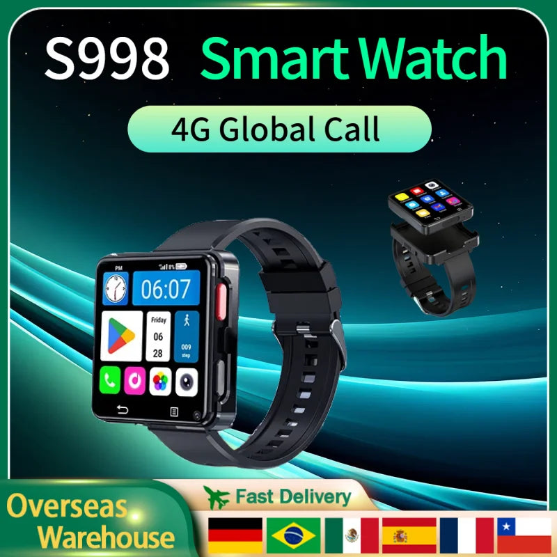Đồng Hồ Thông Minh S998 4G Chống Nước Cho Nam Nữ 2024