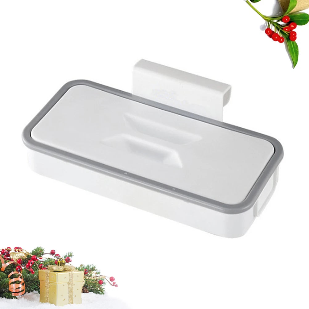 Behind-the-Door Trash Bag Holder Saves Kitchen Space