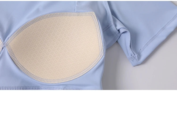 Áo Tập Nữ Crop Top Thể Thao Ngắn Tay Mùa Hè 2023 - Daisan Mart