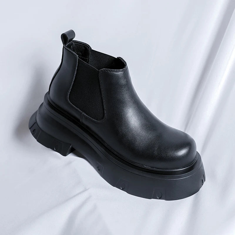 Giày Da Nam Chelsea Thời Trang - Ankle Cao Cấp