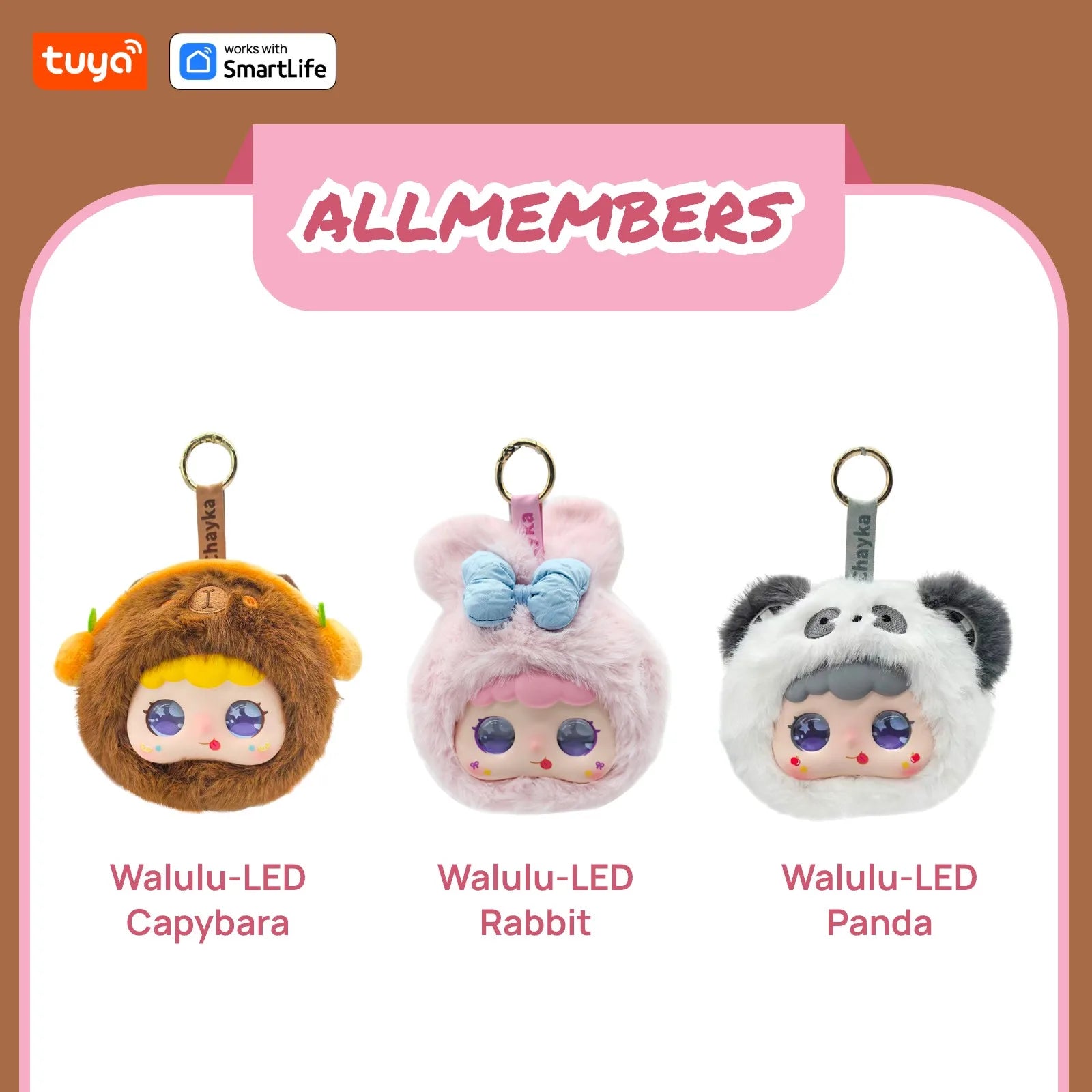 Rabbit: AI Plush Robot w/LED Eyes&Voice Control,Interactive Smart Toy USB Rechargeable Companion for Kids Gifts/Smart Home-Pink - Daisan Mart