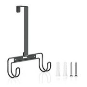 Ironing Board Hanger With Removable Hook, Over The Door& Wall Mount Ironing Board Holder Organizer Wall Rack
