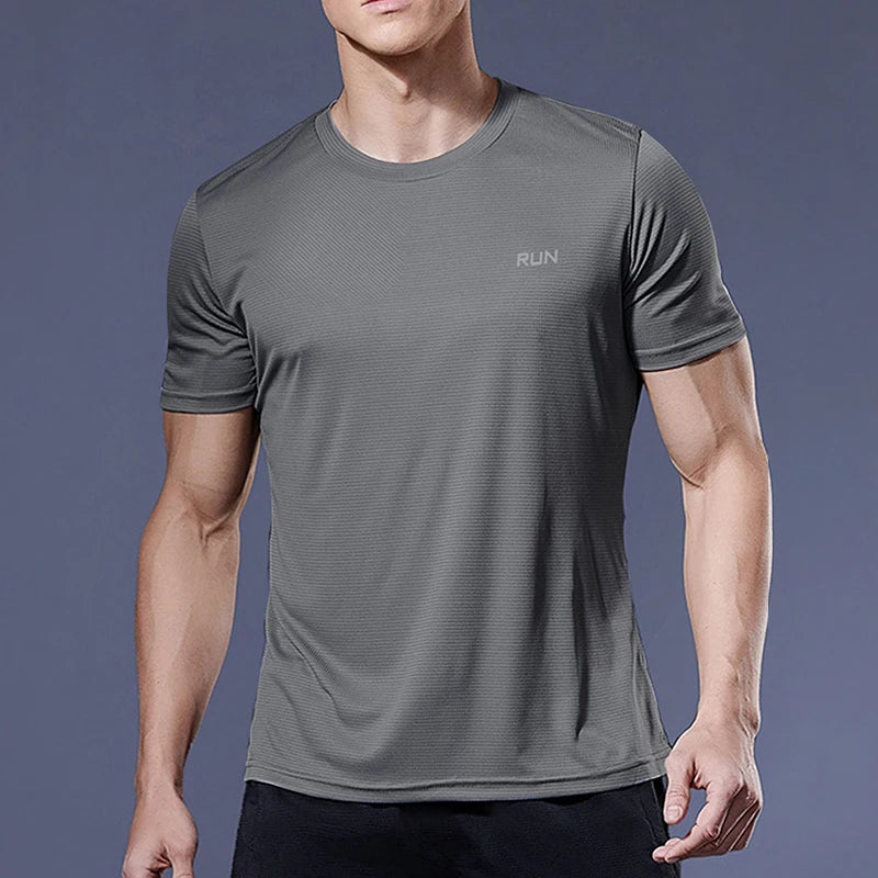 Men's Summer Quick Dry Loose Fit Sports T-Shirt 50 Characters