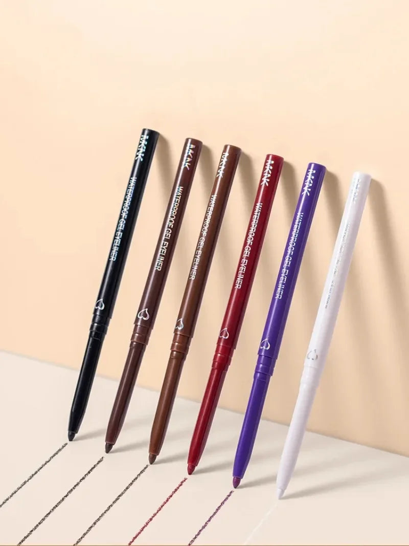 Black Brown Matte Gel Eyeliner Smudge-proof, Quick-drying, Long-lasting