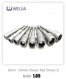 Mini Cordless Electric Screwdriver Pistol Rechargeable LED DIY 7-Piece