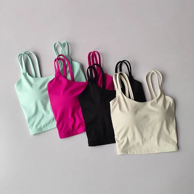 Áo Tập Nữ Đệm Cố Định, Sexy, Thắt Nút Sau, Yoga - Daisan Mart