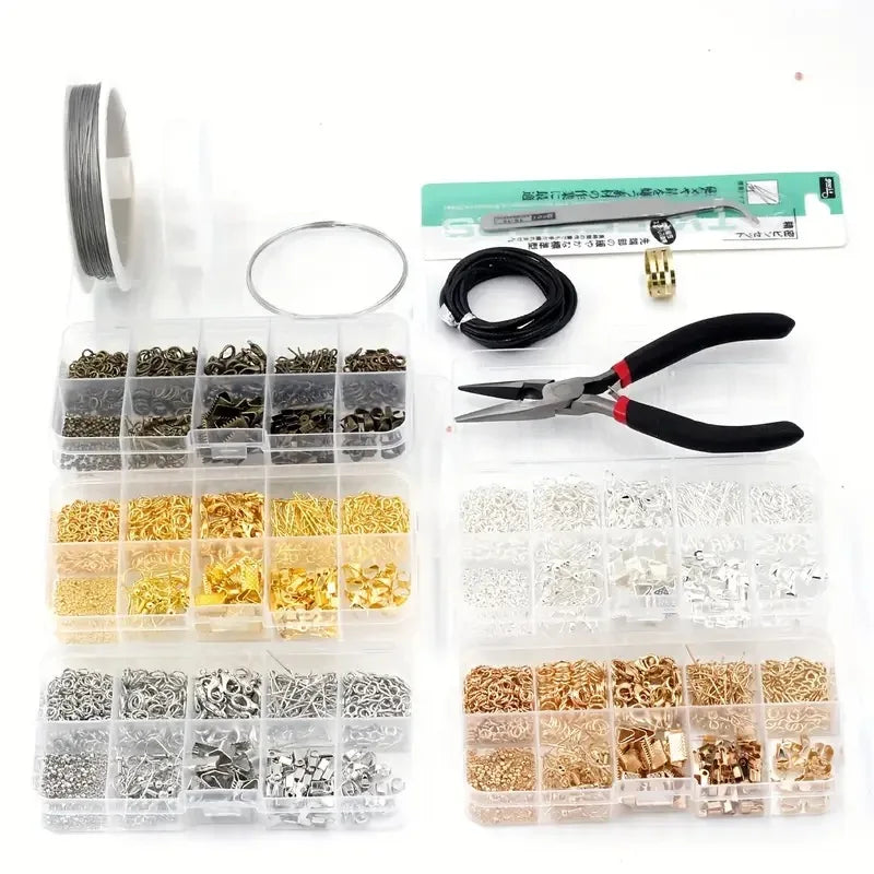 900 Piece DIY Jewelry Making Tool Kit Complete