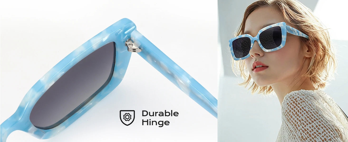 ZENOTTIC Fashion Women Butterfly Prescription Sunglasses Handmade Acetate Myopia Sun Glasses Square Polarized Optical Shade