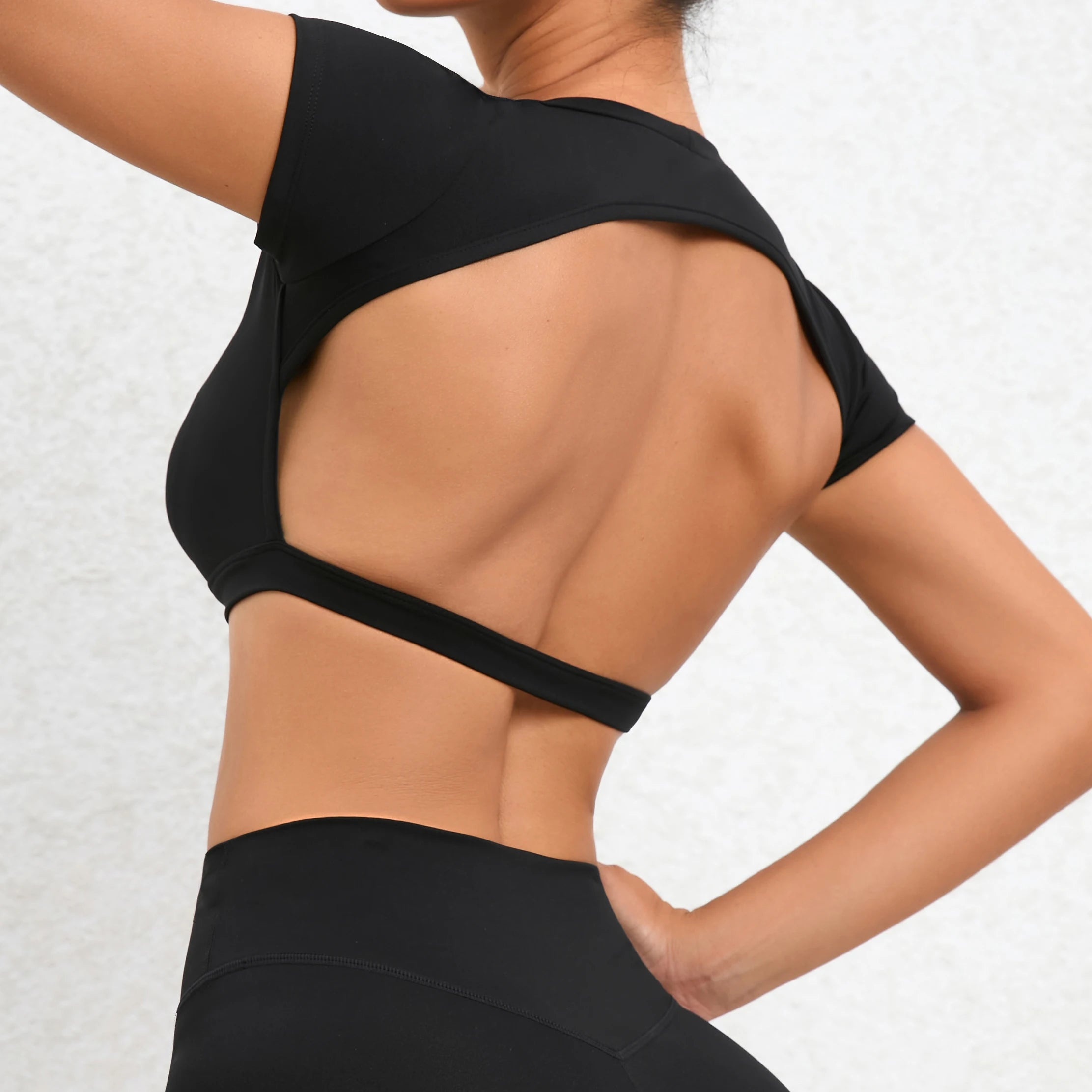 Women's Backless Sports Top Yoga Gym Fitness