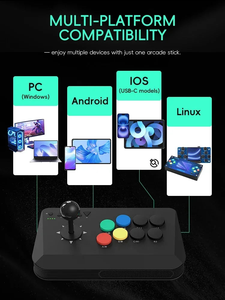 Tay Cầm Arcade Không Dây DATA FROG Y3A Max Đa Nền Tảng - Daisan Mart