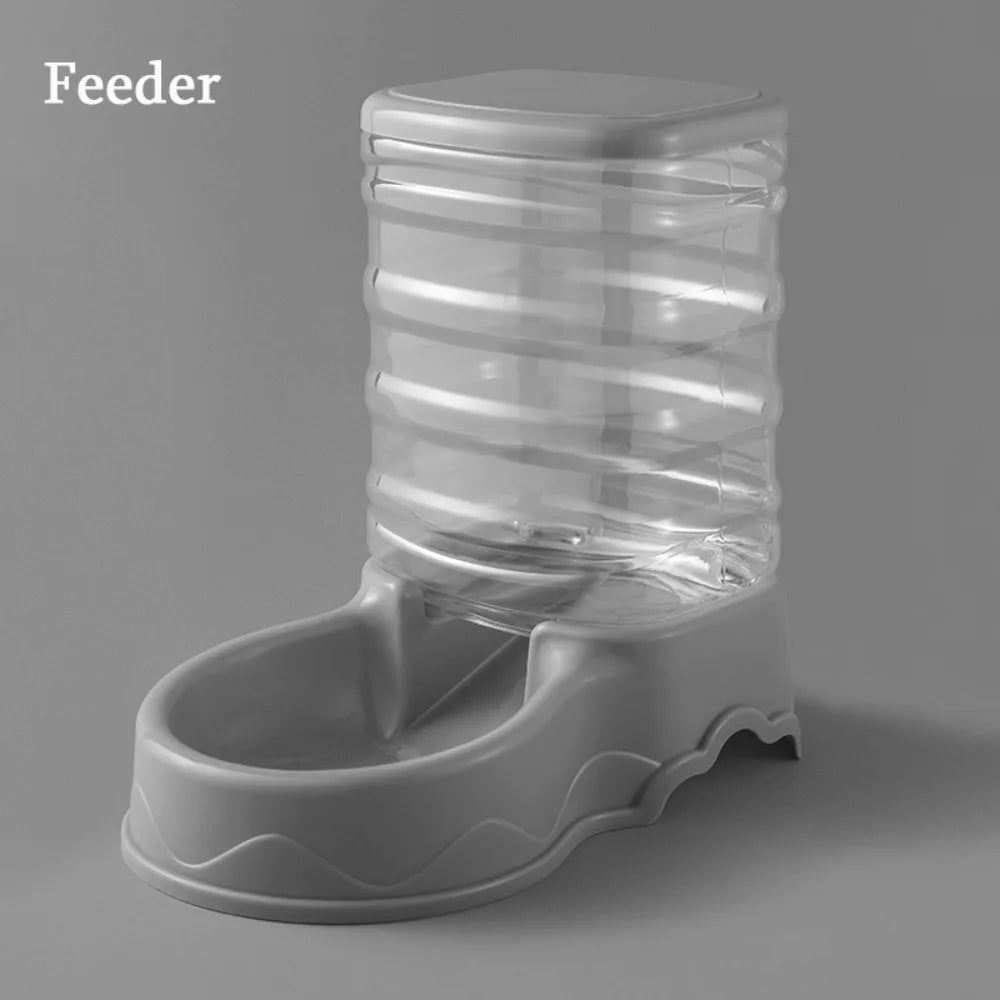 3.8L Automatic Pet Feeder Large Cat Dog Food Dispenser Water Fountain Drink Bowl - Daisan Mart