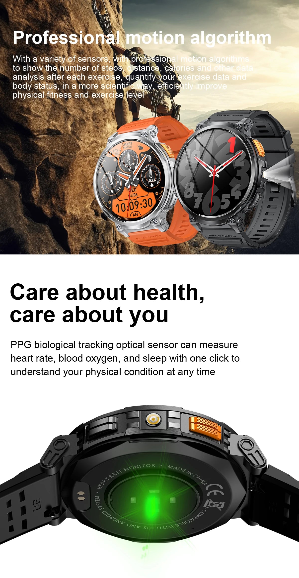 Smart Watch 2025 - Large Battery, IP68 Waterproof