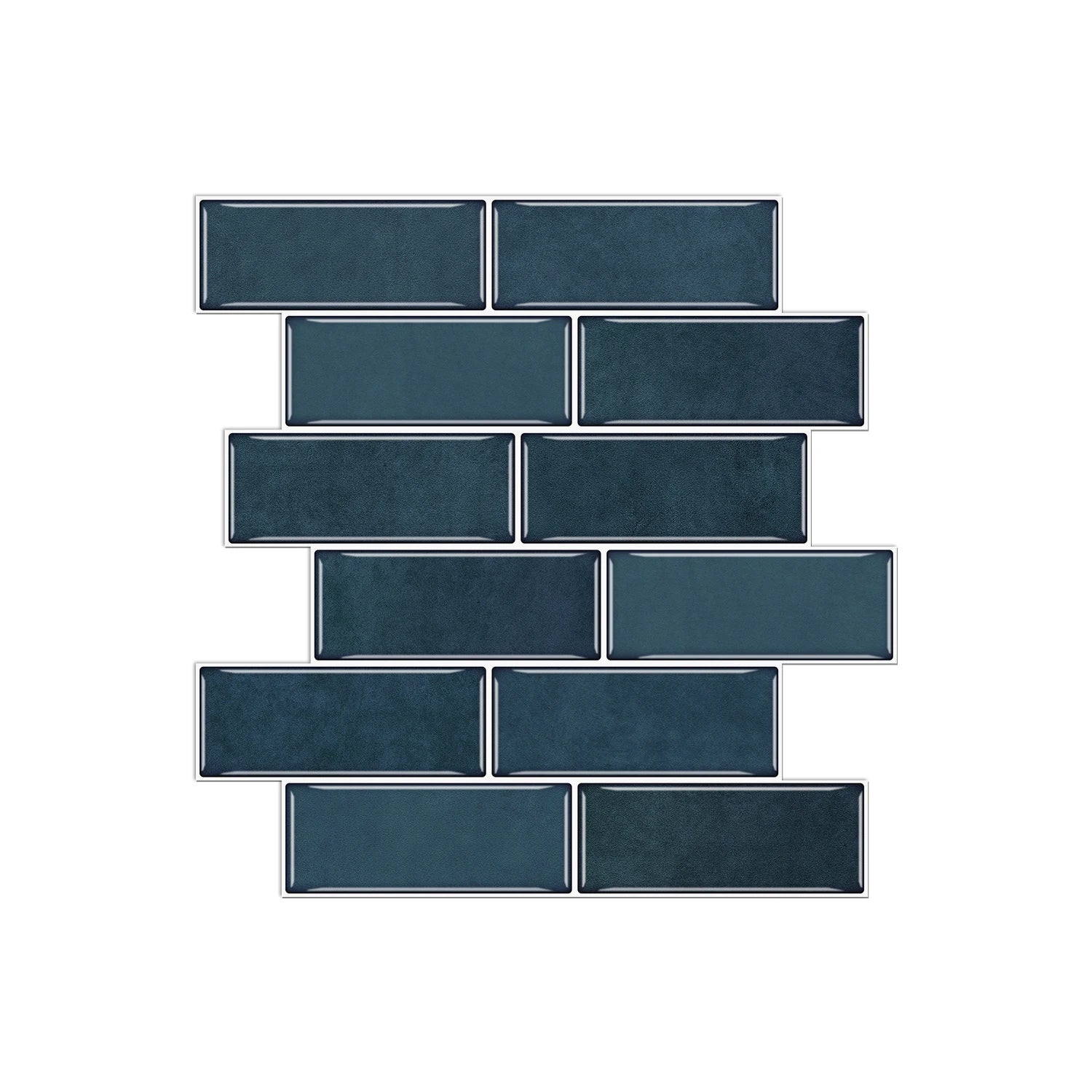 1/6/12PCS Fresh and Simple Marble Tile Stickers Waterproof Self Adhesive Kitchen Living Room Wall Stickers Home Renovation Decor