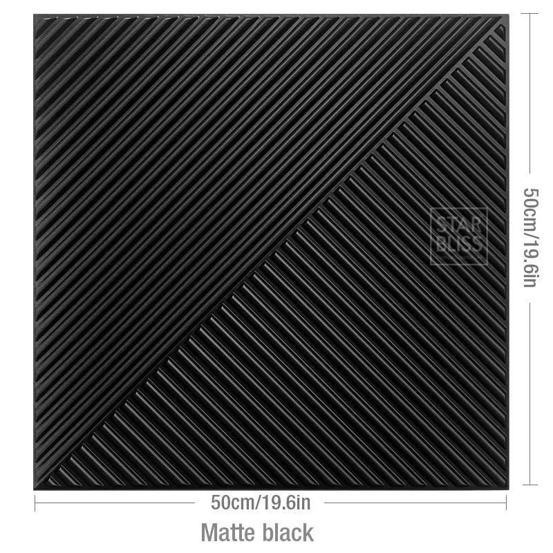 3D wall panel with golden wood grain, waterproof, 3m²