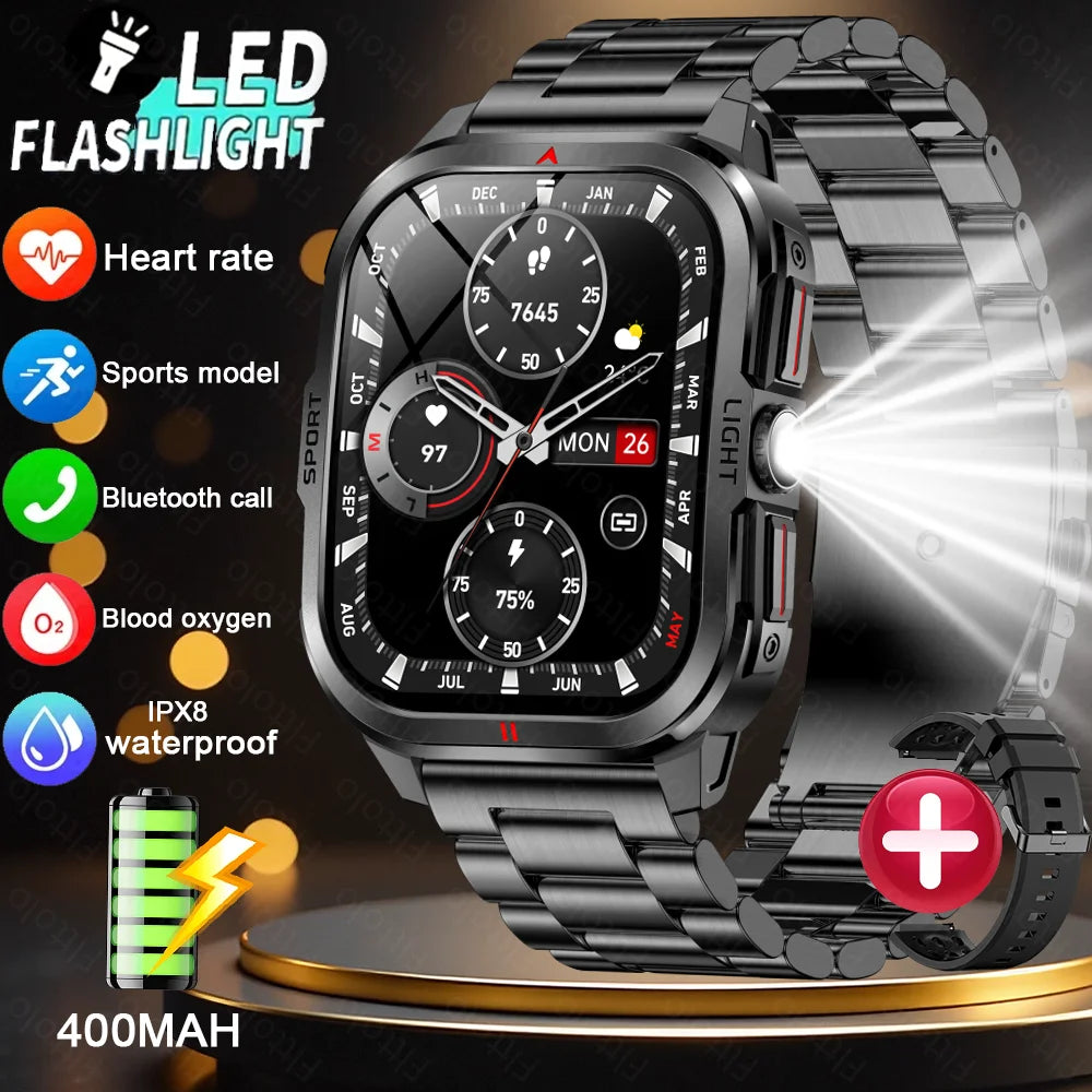 Đồng Hồ Thông Minh Nam 2025 2.01 HD, Gọi Bluetooth