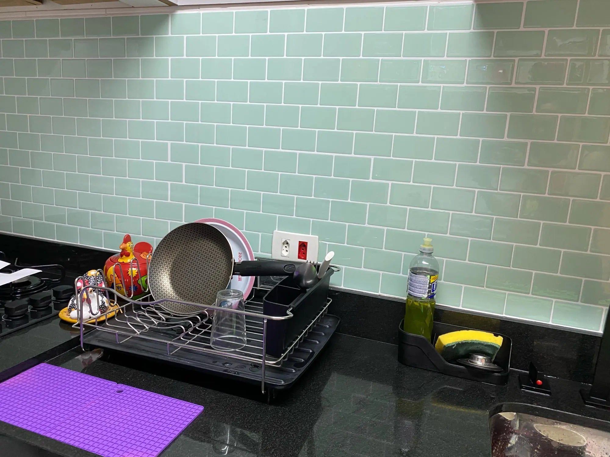 5/10pcs 3D Waterproof Kitchen Wall Sticker 12*12 inch Strong Adhesive Peel And Stick Tiles Home Wallpaper