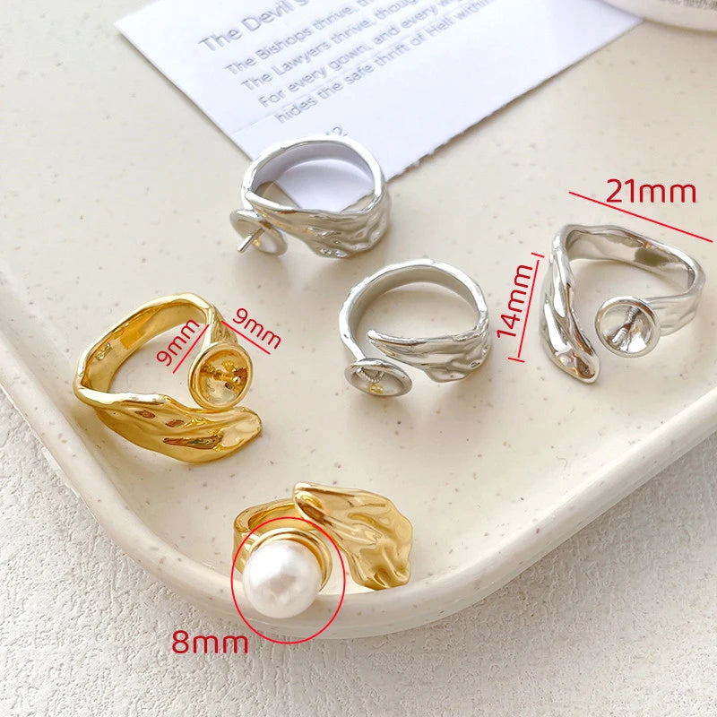 Unique Style DIY Gold Plated Baroque Ring Holder