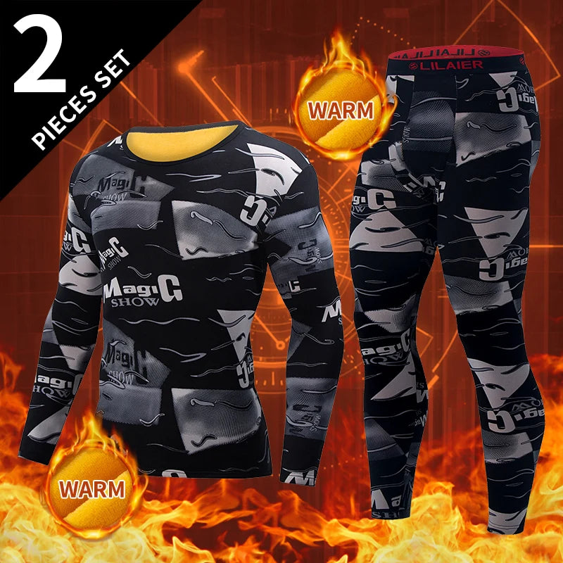 Bộ Đồ Lót Nam Thu Đông Nỉ Nhung In Thời Trang Ấm