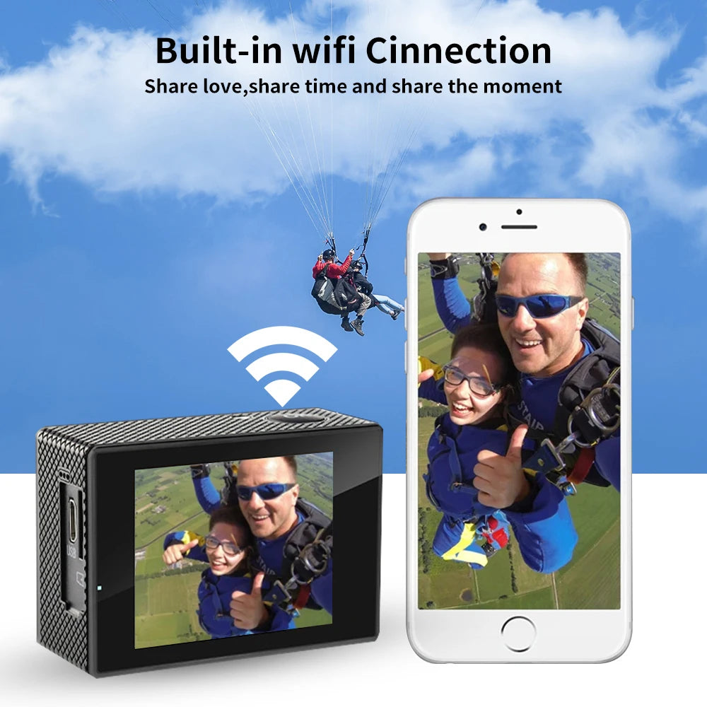 Magecam 4K WiFi 170D Waterproof Sports Camcorder