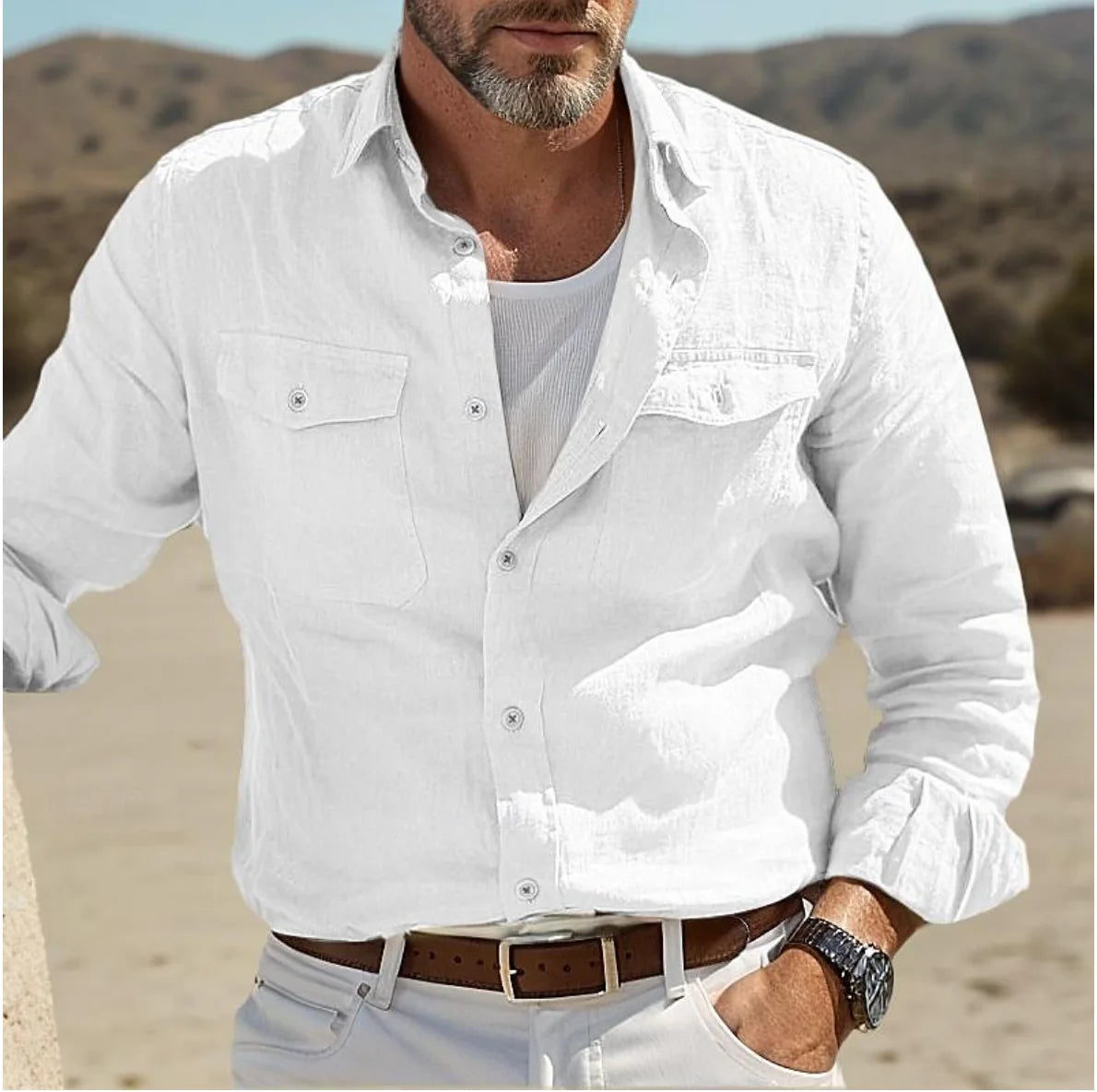 Classy Men's Shirts - Luxurious Linen &amp; Denim