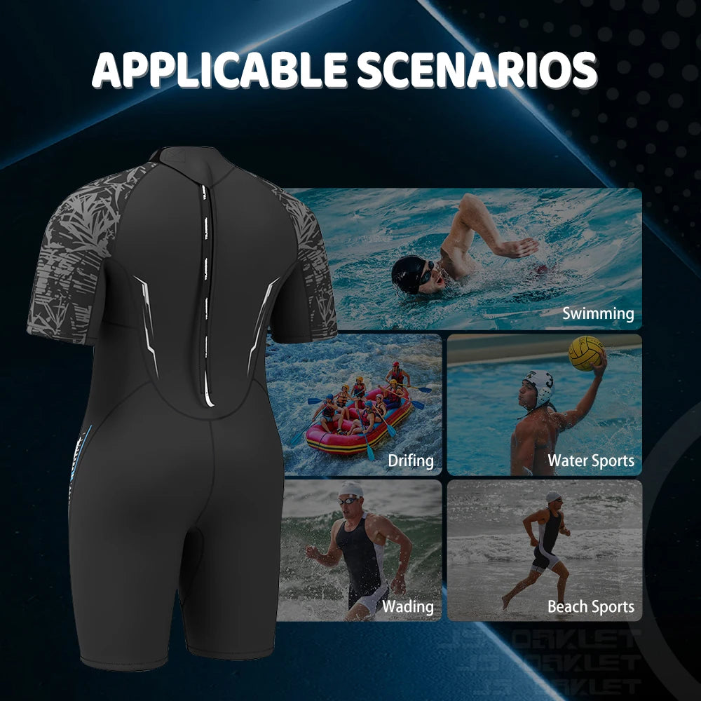 Đồ Lặn Ngắn Nam Neoprene 3mm Size Lớn Ấm Áp