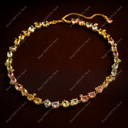 Luxurious Colorful Gold Necklace - Classy Birthday Gift