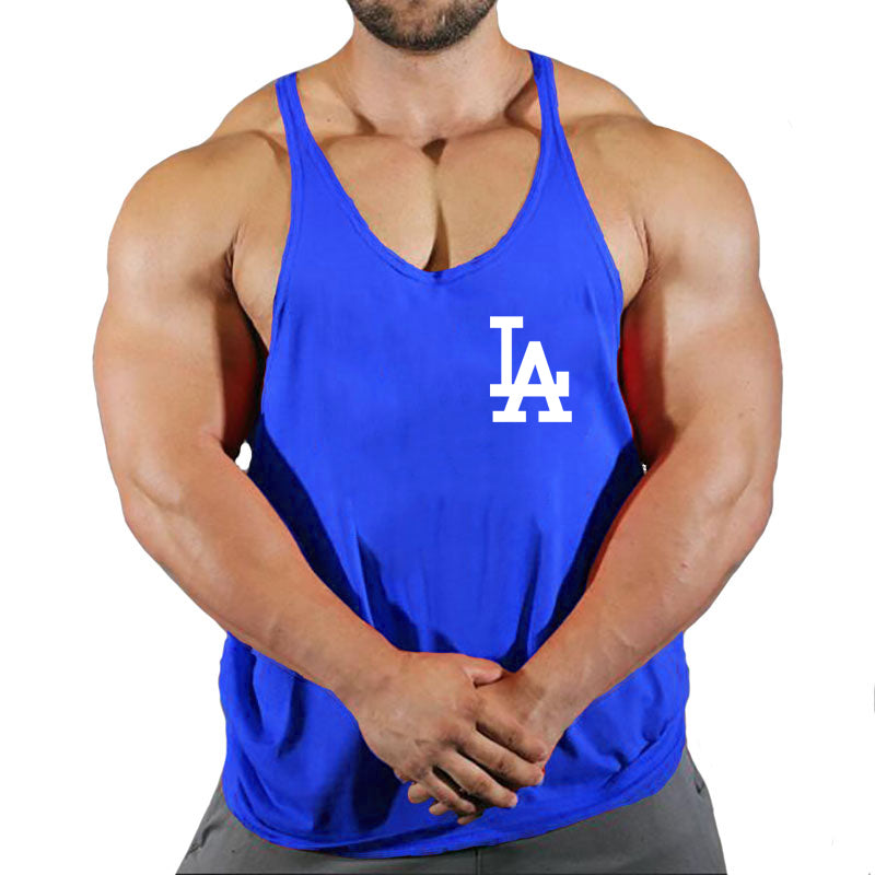 Men's Active Summer Sleeveless Gym Sports T-Shirt