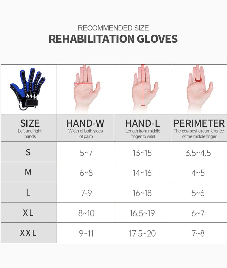 NEW Rehabilitation Robot Gloves Stroke Hemiplegia Cerebral Infarction Training Device Finger Exerciser Hand Function Recove - Daisan Mart