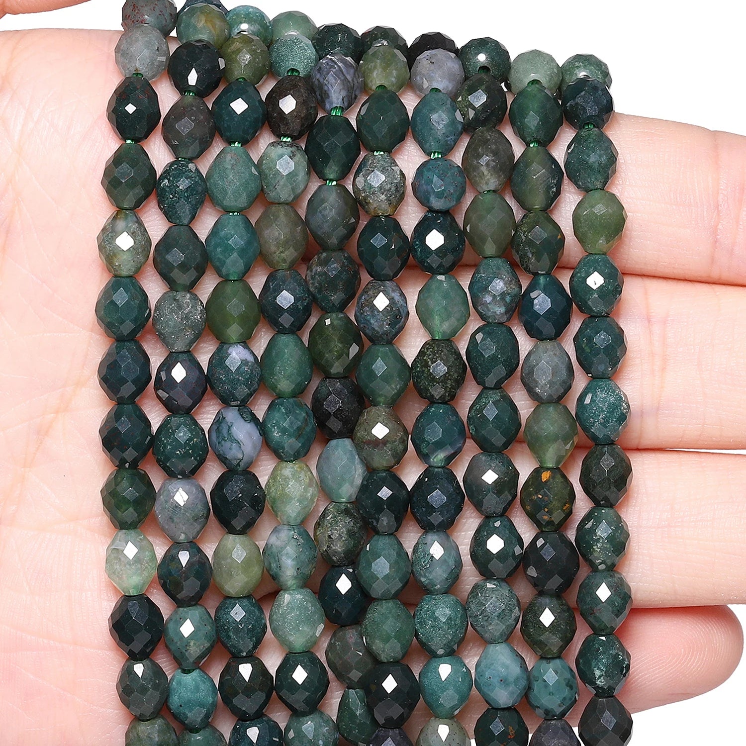 Natural Agate Beads 5x6mm - Handmade Jewelry