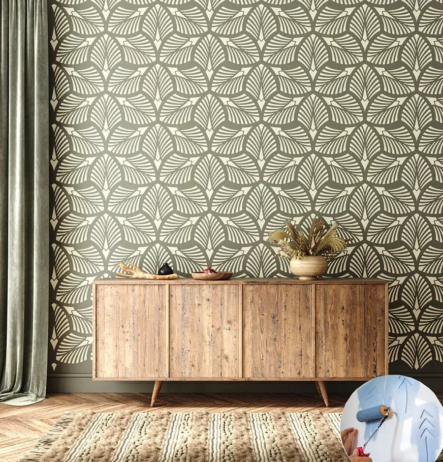 1Pcs 30*30cm Geometric Mandala DIY Layering Stencils Wall Painting Scrapbook Coloring Embossing Album Decorative Template